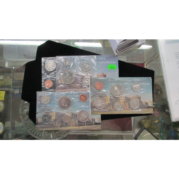 3 UNCIRCULATED COIN SETS - 1974, 1975, 1976