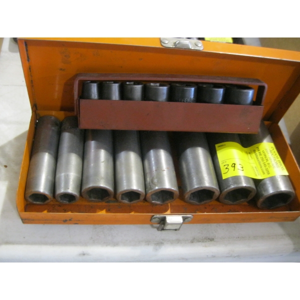 2 SETS OF GREY IMPACT SOCKETS, DEEP SET & SHALLOW SET