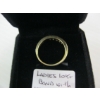 Image 4 : LADIES 10KT BAND W/5 DIAMONDS, 3.2G, SZ 7 1/2