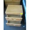 Image 15 : OAK BEDROOM SUITE - MIRRORED DRESSER, HIGHBOY CHEST OF DRAWERS, HEADBOARD & 2 DRAWER NIGHTSTAND