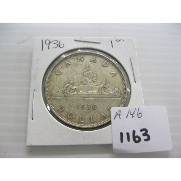 1936 CDN SILVER $1