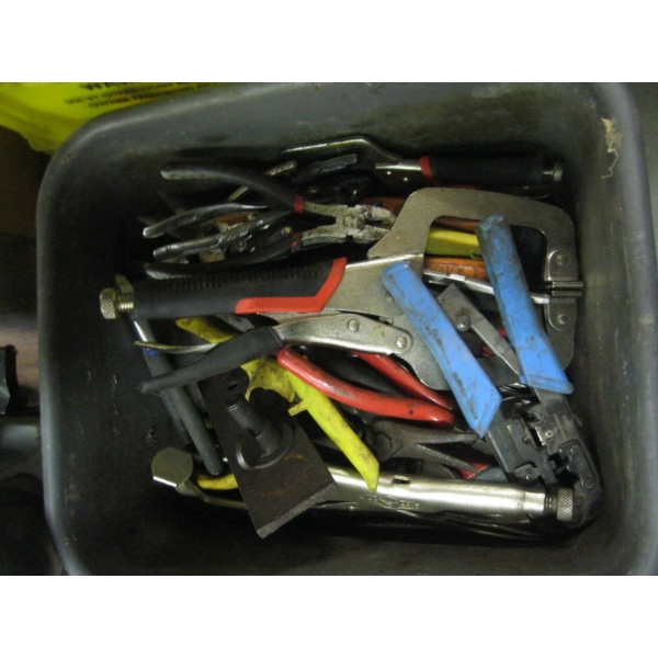 MISC. VISE GRIPS, WIRE STRIPPERS, PLIERS, ETC.
