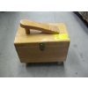 Image 3 : WOODEN SHOESHINE BOX W/CONTENTS