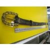 Image 4 : LEATHER BELT W/CHAIN BUCKLE
