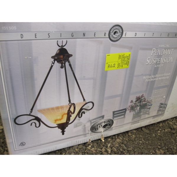 NEW HANGING LIGHT FIXTURE
