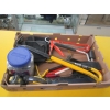 Image 1 : FLAT OF PRYBARS, KNEE PADS, MISC. TOOLS