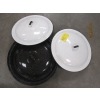 Image 2 : 3 ENAMEL LIDS & AN ENAMEL POT INSERT