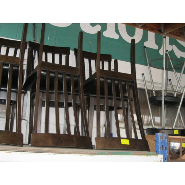 4 SLATBACK CHAIRS