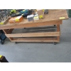 Image 3 : WOODEN ROLLING BENCH/TABLE