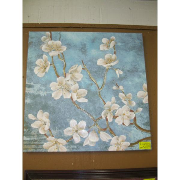 BLUE & WHITE FLORAL PICTURE