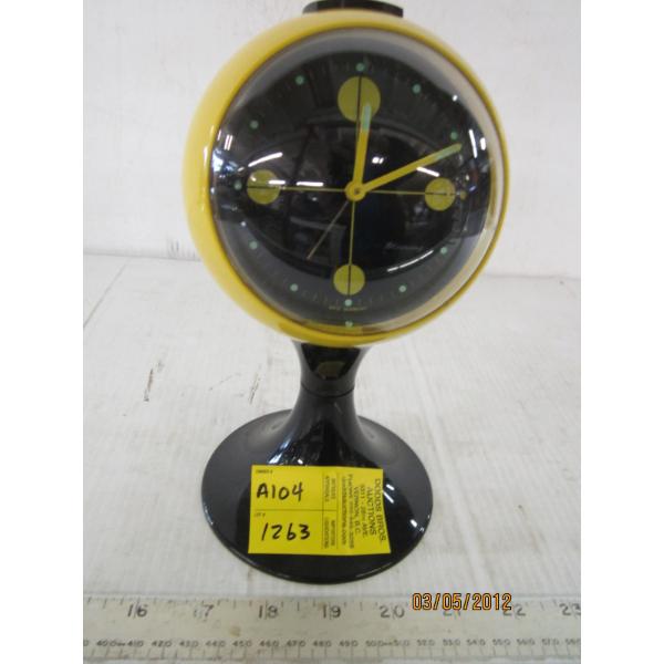 YELLOW BLESSING VINTAGE MCM CLOCK