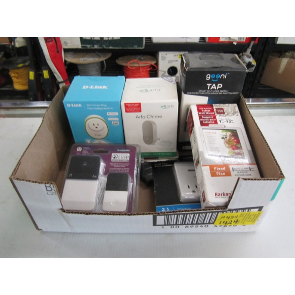 SMART LIGHT SWITCHES, WIRELESS DOORBELLS, ETC.