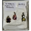 Image 1 : 3 STERLING .925 SILVER PENDANTS