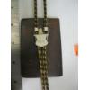 Image 3 : INLAID TURQUOISE IN WOOD OR STONE?? BOLO TIE