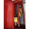 Image 4 : FLAT OF MISC. CLIPS, TOOLS, RED TOOLBOX W/HOLE BIT SAWS