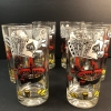 Image 7 : 3D ELEPHANT MIRROR, HAZEL ATLAS 6 HIGHBALL GLASSES W/TRAY & USA PENNIES/DIMES & FOLK ART SIGNS