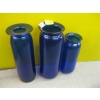 Image 1 : 3 LG. COBALT BLUE, JOEL MEYERS, BLENKO HANK ADAMS VASES