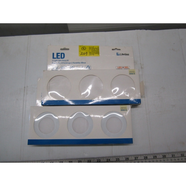 2 LED 3 LIGHT SLIM PUCK KITS