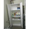 Image 3 : WHITE 2 DOOR CABINET, APPROX. 30"X72"