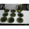 Image 1 : MCM GREEN COFFEE POT W/GREEN SIDEPLATES