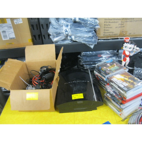 SONY PLAYSTATION 3 W/ASST. GAMES & ACCESS.