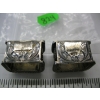 Image 3 : 2 SM. SILVER NAVAJO BELT OR TIE SLIDES, MARKED .925 