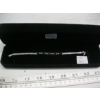 Image 2 : LADIES 14KT WHITE GOLD BRACELET W/BLACK STONES & DIAMONDS