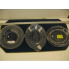 Image 1 : 3 VINTAGE GLASS PLATES & STANDS