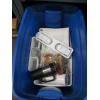 Image 2 : 2 BINS OF MISC. POTS, PANS, GLASSES, ETC.