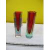 Image 1 : 2 MURANO GLASS URANIUM MCM VASES