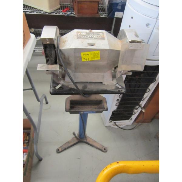 BENCH GRINDER ON STAND