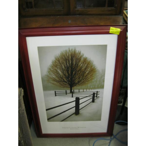 LG. FRAMED PRINT BY DAVID LORENZ WINSTON "SOLITUDE"