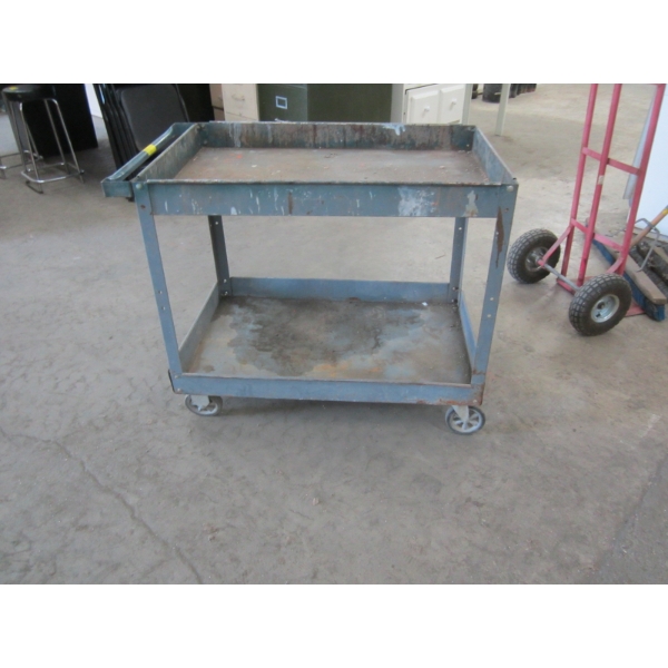 2 TIER METAL CART ON CASTORS