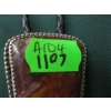 Image 4 : BOLO TIE W/METAL & STONE, STAMPED WITH V