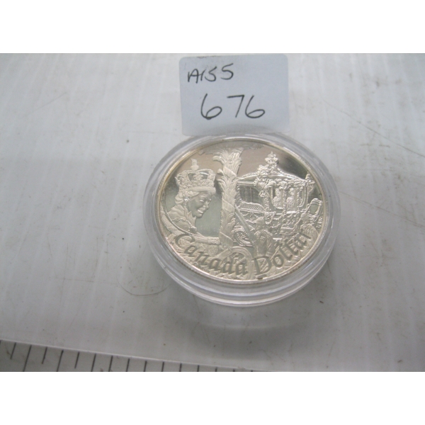 1952-2002 CDN $1 STERLING SILVER COMMEMORATIVE COIN