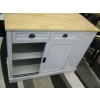 Image 2 : KITCHEN ISLAND W/FOLDING EXTENSION TABLE TOP
