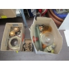Image 1 : MISC. COLLECTABLES, LG. GLASS VASE, CANDLEHOLDERS, ETC.
