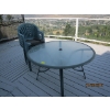Image 1 : GREEN TABLE W/6 CHAIRS