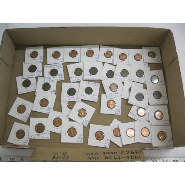 BOX OF ASST'D COLLECTIBLE PENNIES