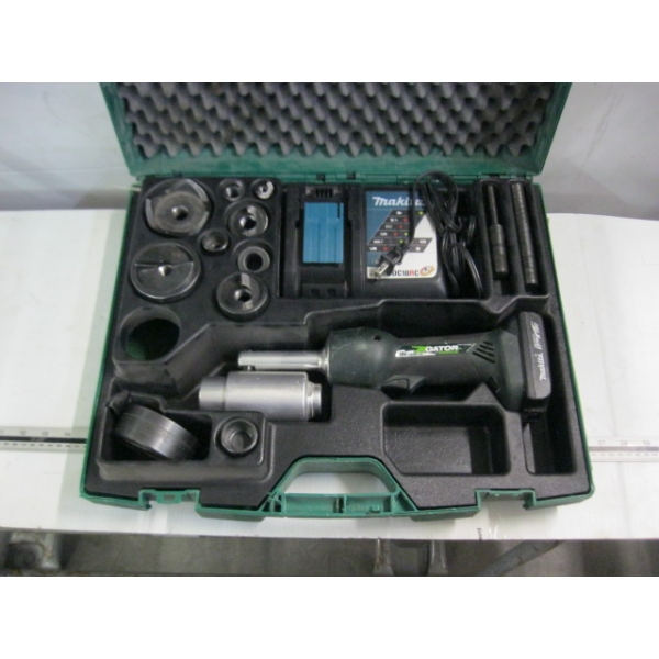 GREENLEE GATER CORDLESS METAL KNOCKOUT SET W/BATTERY & CHARGER