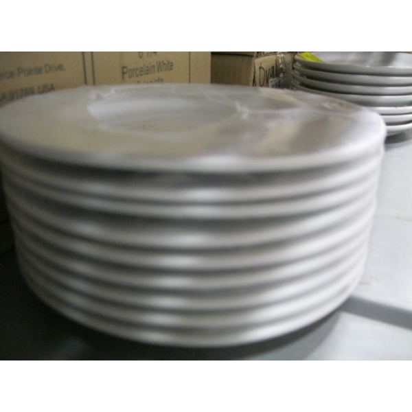 3 DZ. 6 1/4" WHITE PLATES