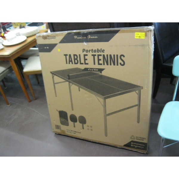 PORTABLE TABLE TENNIS 6'3" IN BOX