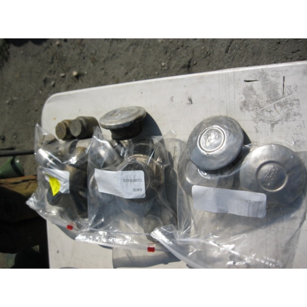 3 BAGS OF ASST. CENTER CAPS & LUG NUT COVERS