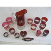 Image 2 : ASST. RUBY GLASSWARE