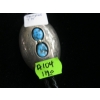 Image 3 : NAVAJO BOLO TIE, TURQUOISE STONES, STAMPED TN