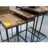 Image 1 : 3 PIECE NESTING TABLES W/BLACK LEGS