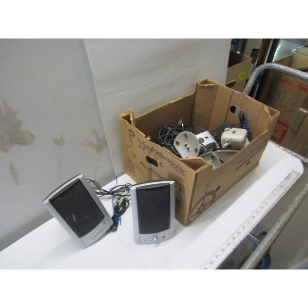 BOX OF ASST. COMPUTER SPEAKERS