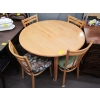 Image 1 : ROUND WOODEN DINETTE TABLE W/4 CHAIRS