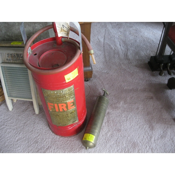 2 VINTAGE FIRE EXTINGUISHERS