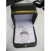 Image 2 : LADIES 14KT WHITE GOLD RING W/DIAMONDS, 3G, SZ 7